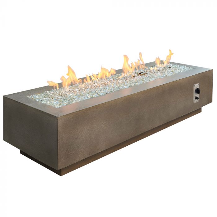 72" Cove Linear Fire Table Live Outside